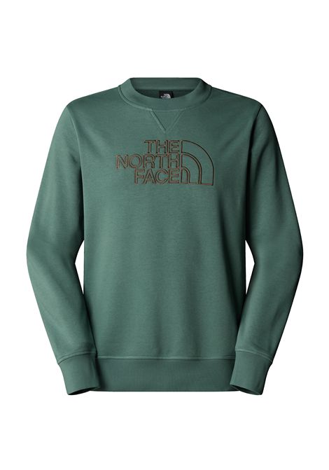 Felpa The North Face Drew Peak Light Girocollo Verde Uomo THE NORTH FACE | Felpe | NF0A8C1C-AQI1